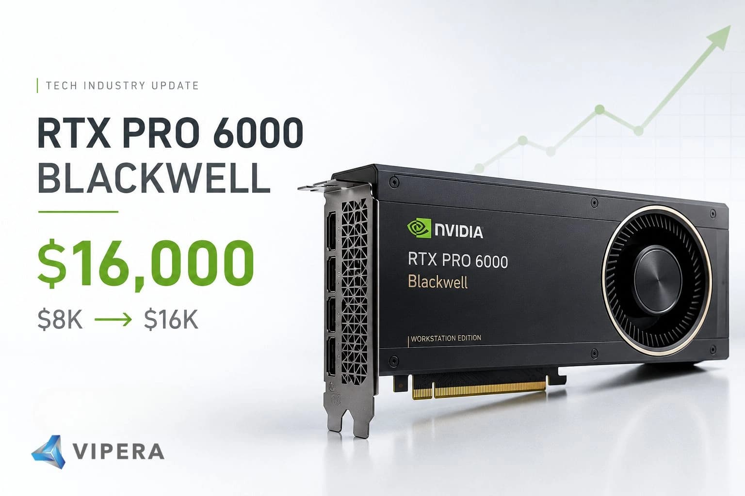 NVIDIA Raises RTX PRO 6000 Blackwell Pricing to $16,000