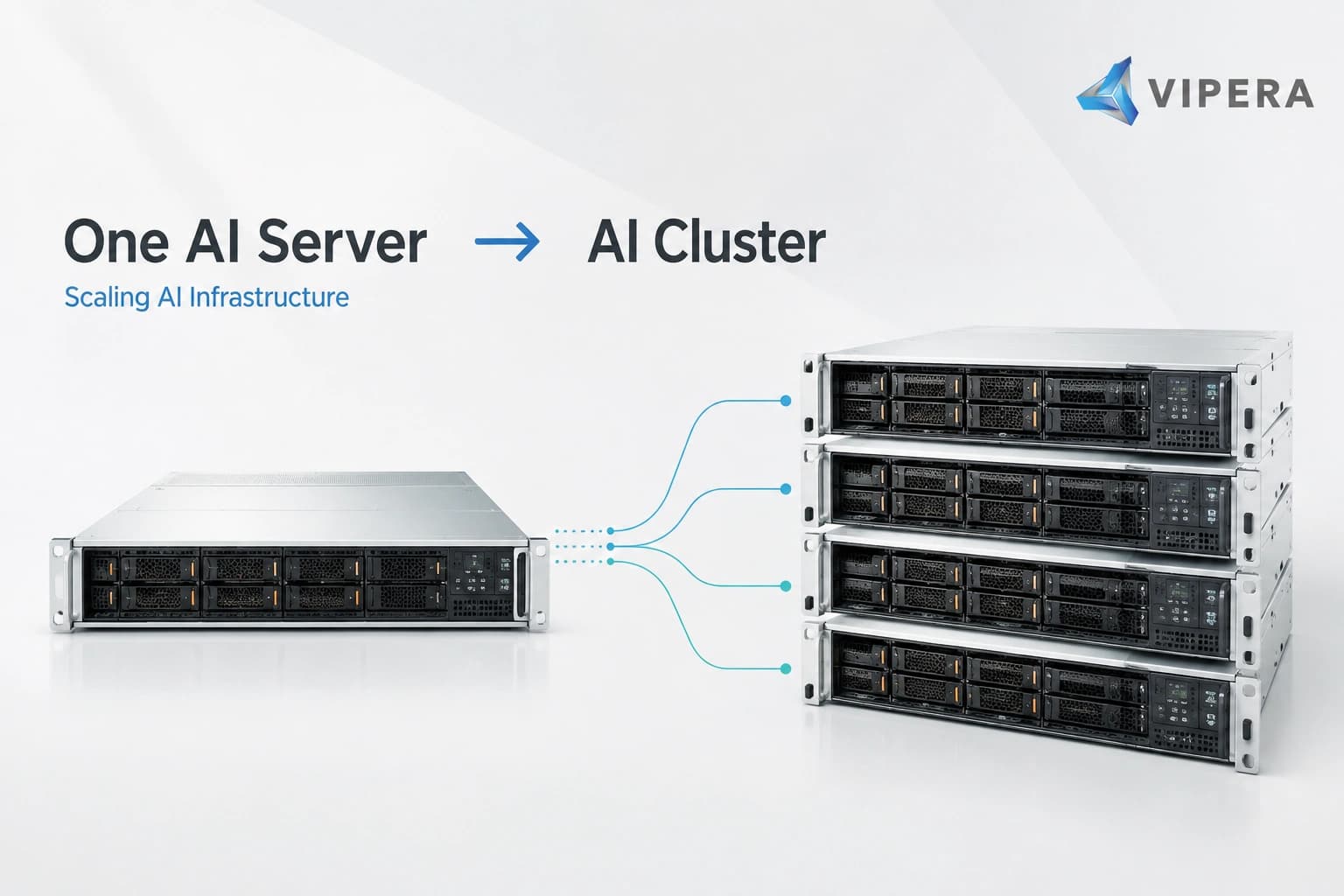 How to Scale From One AI Server to a Multi-Server AI Cluster