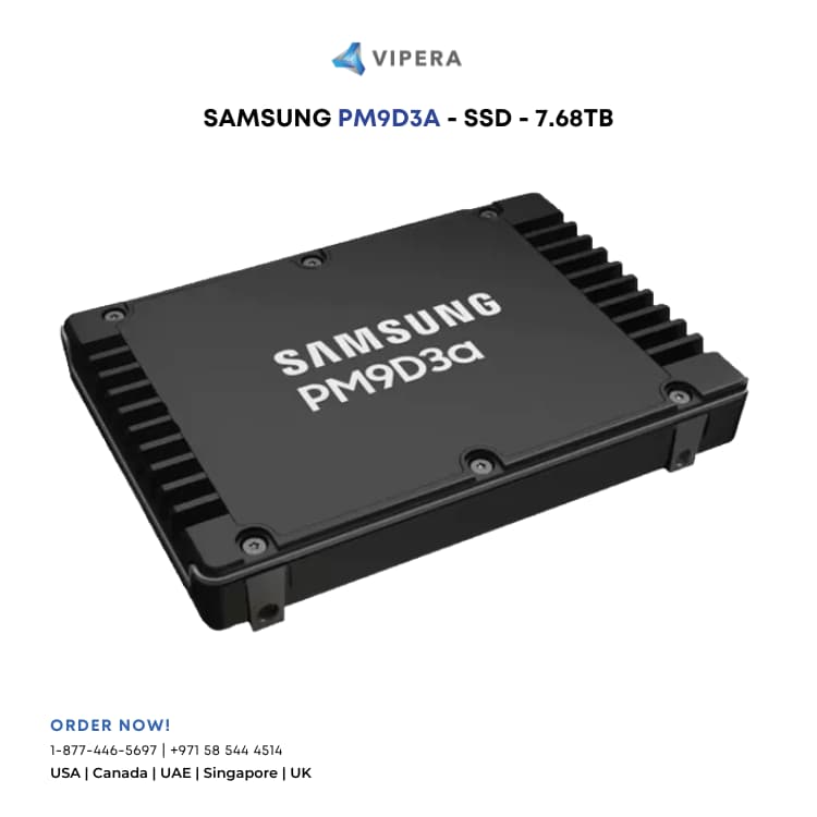 Samsung MZWL67T6HBLC-00AW7 PM9D3a 7.68 TB SSD - U.2 - PCIe NVMe 5.0 x4
