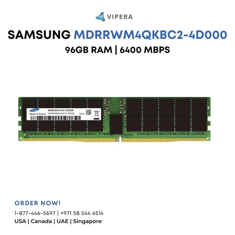 Samsung MDRRWM4QKBC2-4D000 96GB DDR5-7200 ECC RDIMM Memory