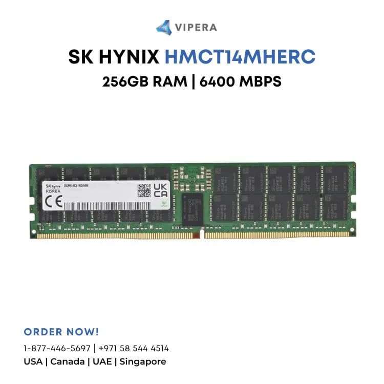 SK hynix HMCT14MHERC 256GB DDR5-6400 ECC 3DS RDIMM Memory