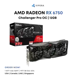 グラフィックボード・グラボ・ビデオカード Radeon RX 6750 XT Challenger D 12GB OC ASRock > AMD Radeon™ RX 6750 XT Challenger Pro 12GB OC